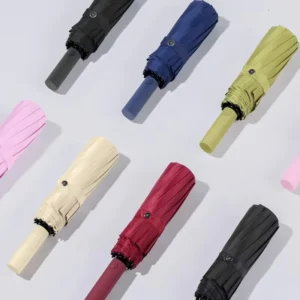 Automatic Folding Umbrella Windproof Storm Proof Heavy Duty Rainproof Men Women Business Travel Gift China Factory