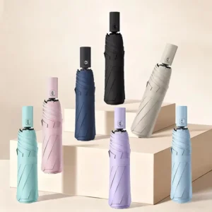 Automatic Folding Umbrella Windproof UV Protection Rainproof Ladies Business Travel Commute Gift Bulk China Factory