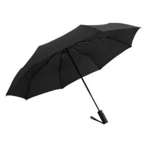 Automatic Folding Umbrella with Fiberglass Ribs 105cm Open Diameter Waterproof for Travel and Rain Use