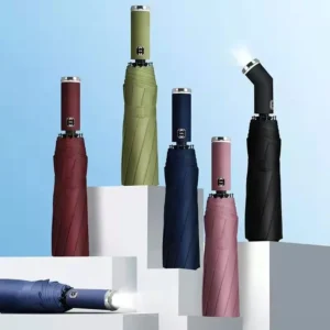 Automatic Folding Umbrella with Light