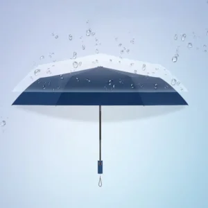 Automatic Folding Wind-Resistant Pongee Umbrella, Compact Portable Sun and Rain Dual-Use