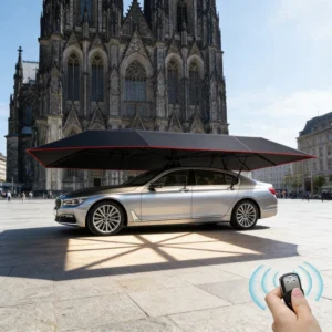 Automatic Full-Coverage Waterproof UV Protection Car Roof Shade Umbrella
