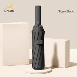 Automatic Golf Umbrella Commercial Grade Custom Logo Printing Opening Closing Step by Step Retraction Anti Rebound