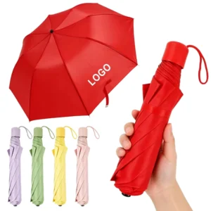 Automatic Lightweight Travel Umbrella 8K 2-Fold 190T Nylon Fabric 8 Ribs