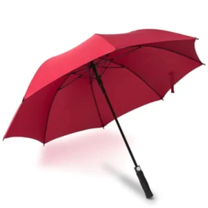 Automatic-Open Classic Carbon Fiber Golf Umbrella for Adults, Custom Logo, Pongee Polyester, Stick Umbrella