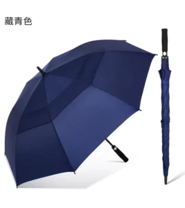 Automatic Open Extra Large Oversize Double Vented Canopy Waterproof Windproof Stick Golf Umbrella 002