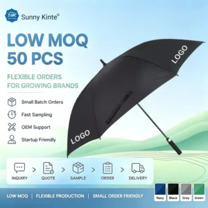 Automatic Open Golf Umbrella with Fiberglass Frame