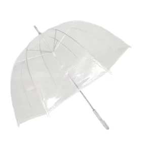 Automatic Open Portable Straight Bubble Umbrella, Windproof Transparent, Wedding or Christmas Decoration