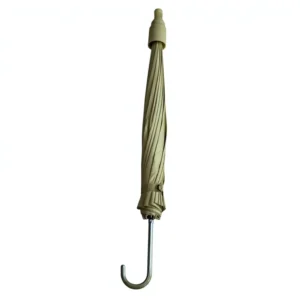 Automatic Open Straight Rain Umbrella, Black Metal Frame, 8 Ribs, 190T Pongee, 120cm