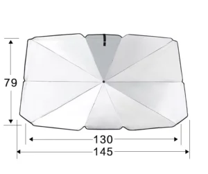 Automatic Opening UV Protection Waterproof Portable Car Sunshade Umbrella