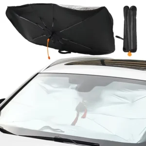 Automatic Outdoor Car Sunshade Umbrella UV Protection with Logo Printing