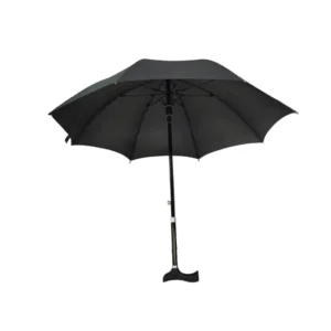 Automatic Reinforced Old Handle Self-Defense Non-Slip Waterproof Walking Stick Umbrella