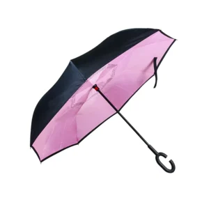 Automatic UV Protective Reverse Inverted Car Advertising Sun Rain Umbrella with Logo