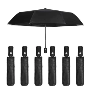 Automatic UV Vinyl Tri-Fold Umbrella, Sun-Shading