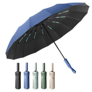 Automatic Umbrella Custom Logo Windproof Reinforced Rain Large Outdoor Business Promotional Gift Bulk Factory