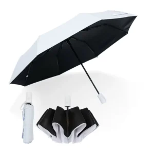 Automatic Windproof Straight Umbrella 120cm Open Diameter Sun and Rain Protection