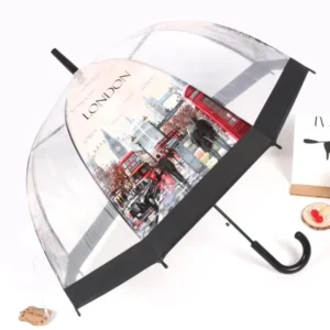 BSCI Factory Dome-Shaped Clear POE/PVC Gift Umbrella