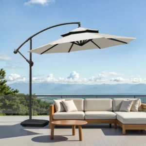 Banana Umbrella for Outdoor Sun Protection Courtyard Balcony Beach Pool Terrace Park Hotels