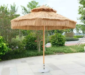 Beach Big Umbrella Modern Strong Beach Garden Courtyard Commercial Outdoor Straw Umbrella