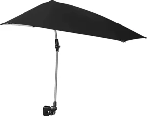 Beach Chairs and Umbrella Set Rainproof Sun Protection Outdoor Adjustable Umbrella With Universal Clamp Umbrellas Fold