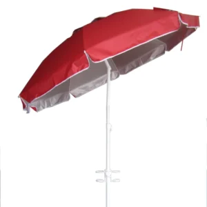 Beach Umbrella with Screw and Steel Base