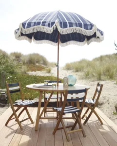 Beach Umbrella with Tassels Sand Anchor and Base