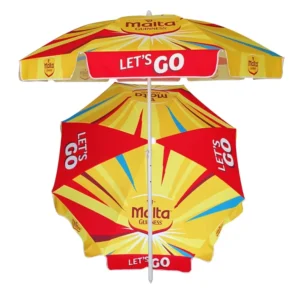 Beer Drink Outdoor Beach Umbrella Foldable Waterproof Sun Garden Parasol