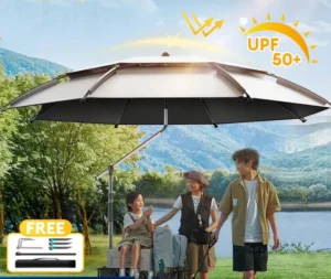 Big Fishing Umbrella Adjustable 360° Payung Mancing Portable Outdoor Beach Rainproof Shade Camping Umbrella