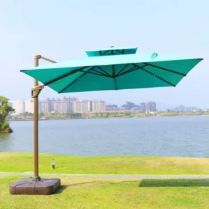Big Luxury Cantilever Modern Garden Parasols Beach Leisure Umbrella Fishing Restaurant Wedding Pool Outdoor Patio Courtyard Gym