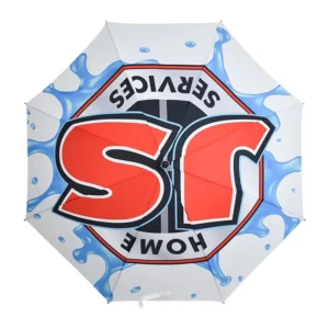Big Outdoor Sublimation-Printed Umbrella Made in China with Anti-Color-Moving Fabric