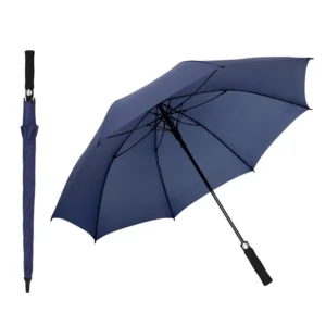 Big Size 130cm Coverage Windproof Golf Umbrella Single Layer Blue