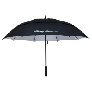 Big Size Black 30 Inch Large Straight Canopy UV Protection Waterproof Windproof Double-Layer Golf Umbrella