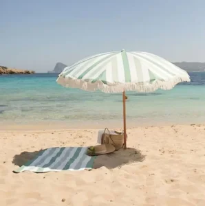 Big Size Folding Custom Fringe Outdoor Beach Patio Umbrella