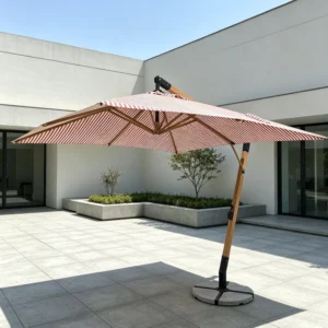Big Size Outdoor Cantilever Umbrella Heavy Duty Wind Resistant for Warehouse Parking Apartment Farmhouse Use