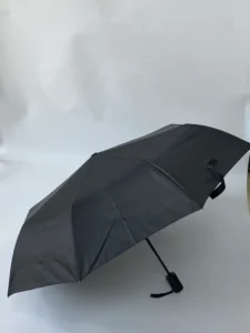 Black Auto-Open Windproof Folding Umbrella