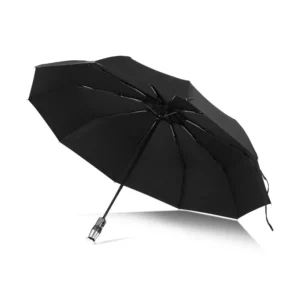 Black Beach Rain Umbrella Classic Design Custom Outdoor Automatic Umbrella
