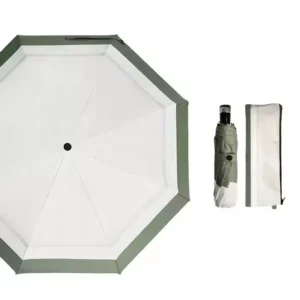 Black Glue Folding Anti UV Sun Rain Umbrella Custom Printed Stylish for Women Parapluie Portable Travel