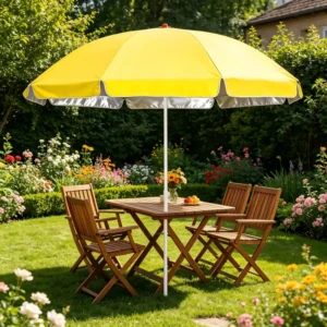 Black Market Umbrella, UV50+, 3.5 m, Custom Logo, Silver Glue
