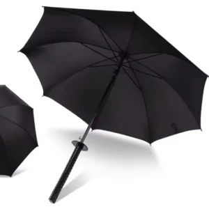 Black Stick Samurai Sword Japanese Straight Umbrella