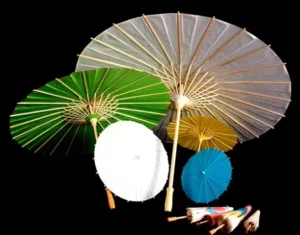 Blank Chinese White Paper Umbrella Handmade Wedding Decoration Kids DIY Painting Children Mini Oil Paper Umbrella Drawing Crafts