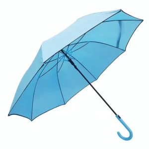 Blue Customized Advertising Straight Stick Umbrella