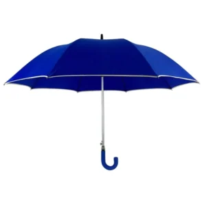 Blue EVA J-Shape Handle 27-Inch Semi-Automatic Stick Golf Umbrella