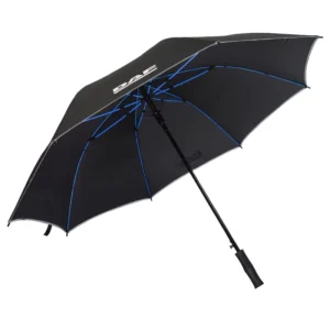 Blue Fiberglass Windproof Waterproof Sun and Rain Golf Umbrella with Reflective Strip