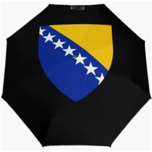 Bosnia and Herzegovina Flag Series Fully Automatic Folding Umbrella