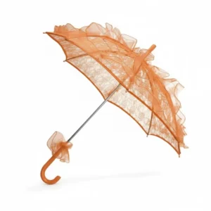 Bride Accessories Manual Open Close Lace Wedding Umbrella Vintage Decoration Lace Umbrella for Wedding