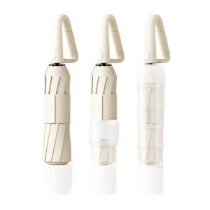 Buckle Wind and Rain-Resistant Automatic 3-Fold All-Season Portable Large Double-Person Umbrella