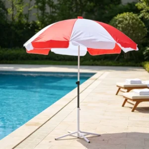 Bulk 1m 1.2m Outdoor Beach Parasol UV Protection Wind Resistant Economy Sun Umbrella for Outdoor Activities