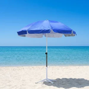 Bulk Large Outdoor Parasol Waterproof Colorful Beach Umbrella Sunshade UV Protection Portable Foldable Custom Size