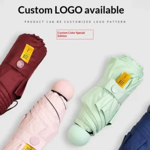 Business Gift Set Modern Minimalist Style Summer Mini Foldable Fan Umbrella Gift Box Corporate Anniversary Birthday Plastic