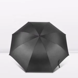 Business Golf Rain Umbrella All Fiberglass Frame 190T Pongee Fabric Non-Slip EVA Grip Wind Resistant Support Custom Brand Logo